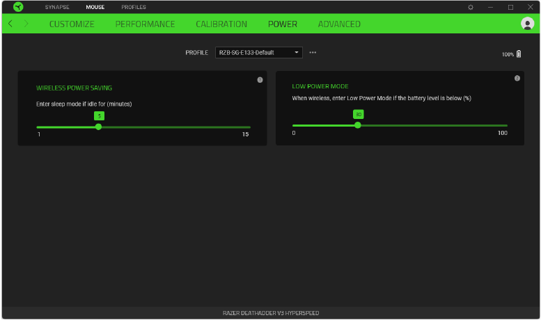 Razer - DEATHADDER V3 HYPERSPEED - PESTAÑA RATÓN - Energía PESTAÑA RATÓN - Energía