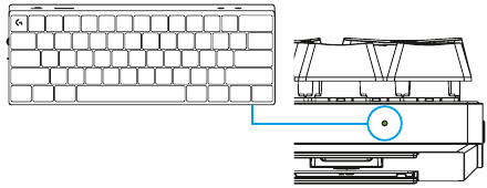 Logitech G - PRO X 60 - Carga del teclado - Paso 2 Carga del teclado: paso 2