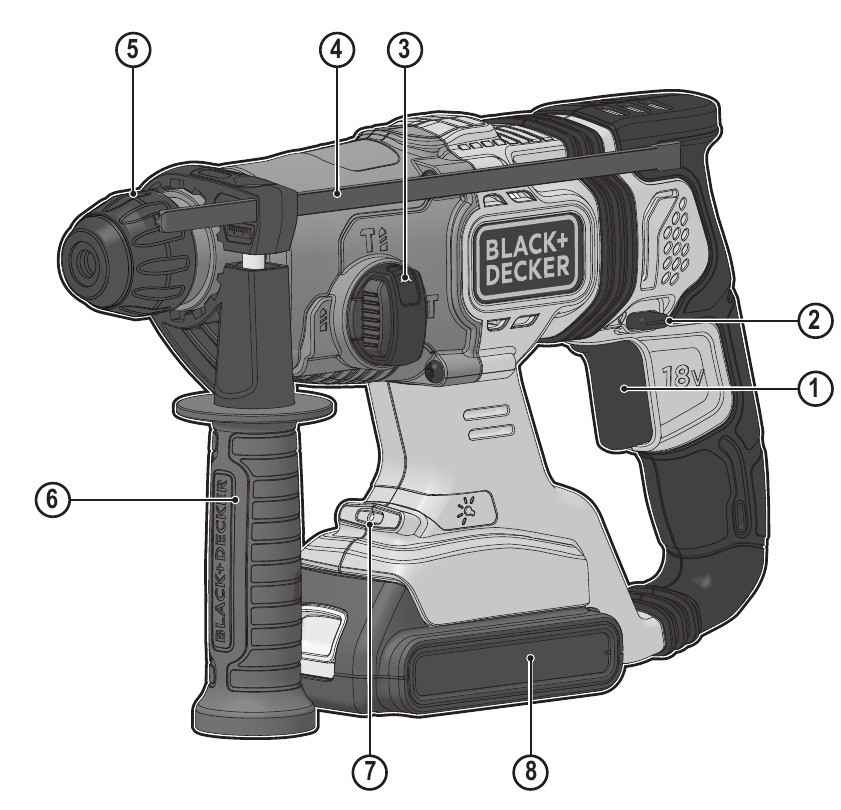 Black & Decker - BCD900 - Características Características