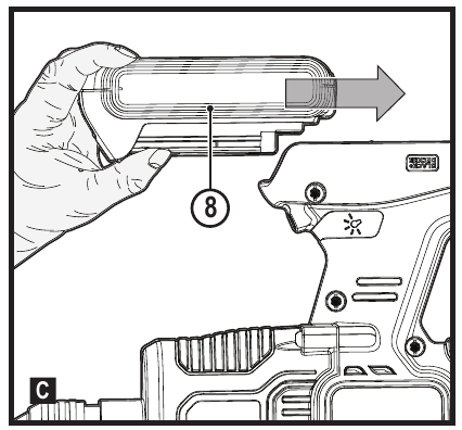 Black & Decker - BCD900 - Colocación y extracción de la batería - Paso 1 Colocación y extracción de la batería - Paso 1