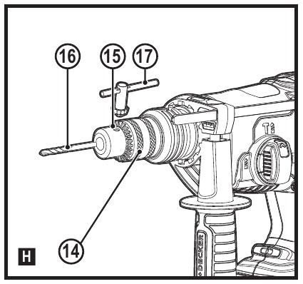 Black & Decker - BCD900 - Portabrocas con llave Portabrocas con llave