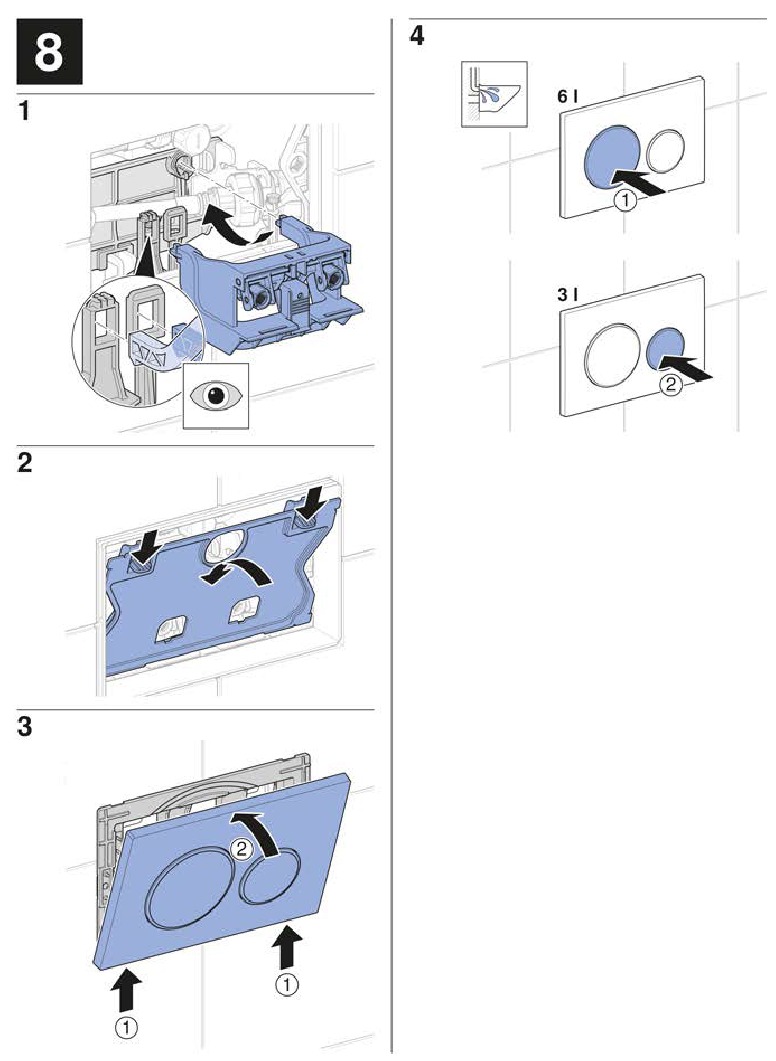 Geberit - AQUACLEAN MERA - Configuración - Paso 18 Configuración - Paso 18