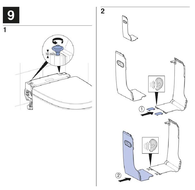 Geberit - AQUACLEAN MERA - Configuración - Paso 19 Configuración - Paso 19