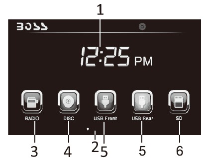 Boss Audio Systems - BV9986BI - MENÚ PRINCIPAL 1 MENÚ PRINCIPAL 1