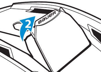 Bauer - RE-AKT 55 - Para ajustar correctamente el casco - Paso 2 Para ajustar correctamente el casco - Paso 2