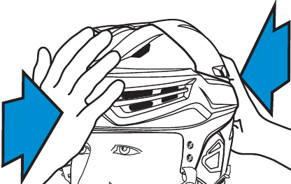 Bauer - RE-AKT 55 - Para ajustar correctamente el casco - Paso 4 Para ajustar correctamente el casco - Paso 4
