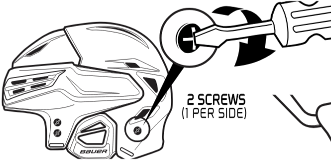 Bauer - RE-AKT 55 - Para ajustar correctamente el casco - Paso 6 Para ajustar correctamente el casco - Paso 6