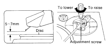 Technics - SL-BD20 - AJUSTE DE LA SEPARACIÓN ENTRE LA AGUJA Y EL DISCO AJUSTE DE LA SEPARACIÓN ENTRE LA AGUJA Y EL DISCO