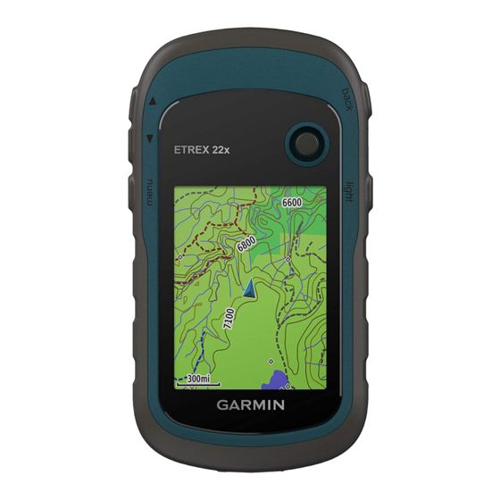 Garmin Etrex X Manual Del Usuario Descargar En Pdf Manualslib