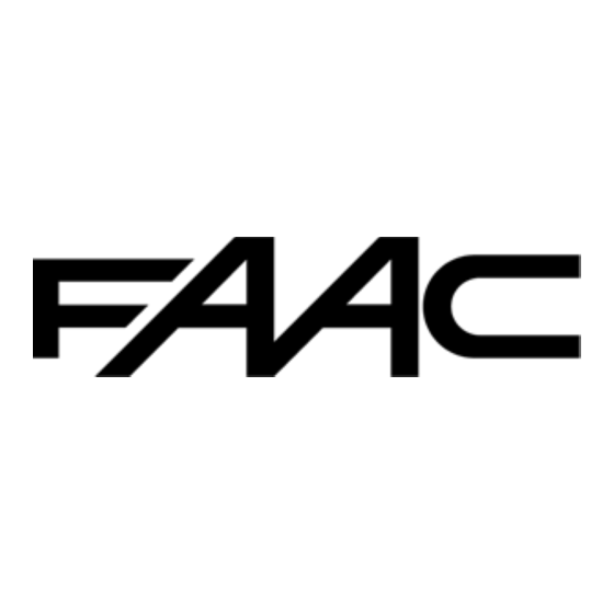 FAAC E012S Manual De Usuario