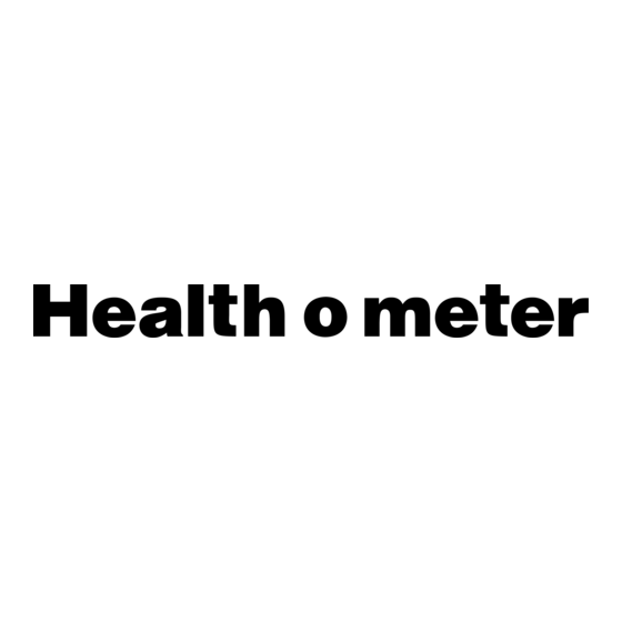 Health O Meter 549KL Instrucciones De Operación