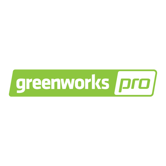 GreenWorks Pro ULTRAPOPWER 60V CS60L02 Manual Del Operador