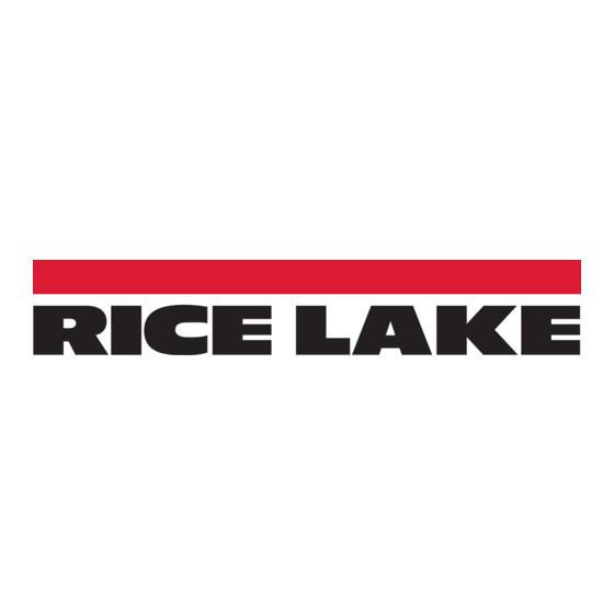 Rice Lake SCT-1100 Guía Rápida De Instalación