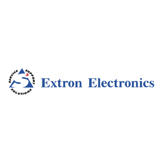 Extron Electronics MLC 206 Manuel Del Usuario