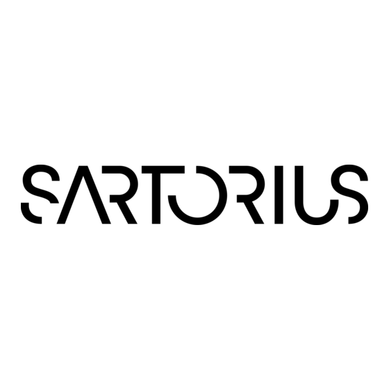 Sartorius Cubis Serie Instrucciones Breves