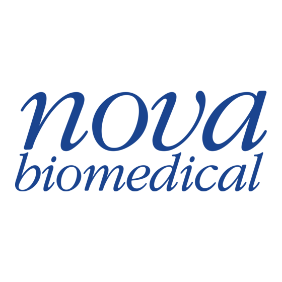 Nova biomedical LACTATE PLUS Instrucciones De Uso