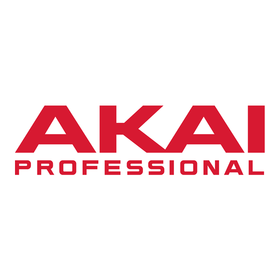 Akai Professional OVERDRIVE Guia De Inicio Rapido