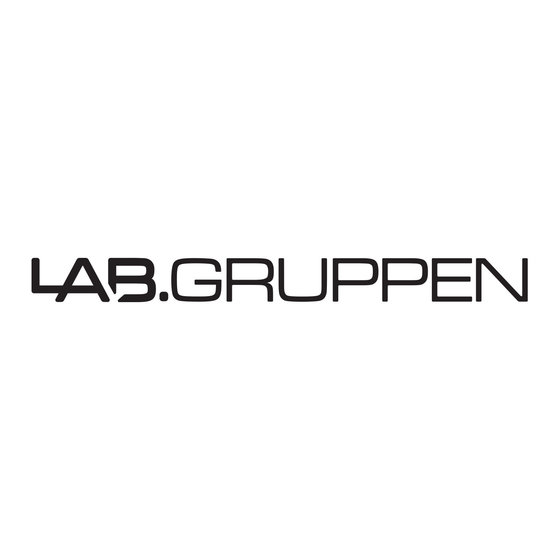 Lab.gruppen fP 6400 Manual Del Usuario