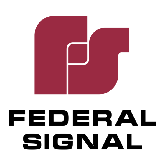 Federal Signal 225X Instrucciones De Instalación