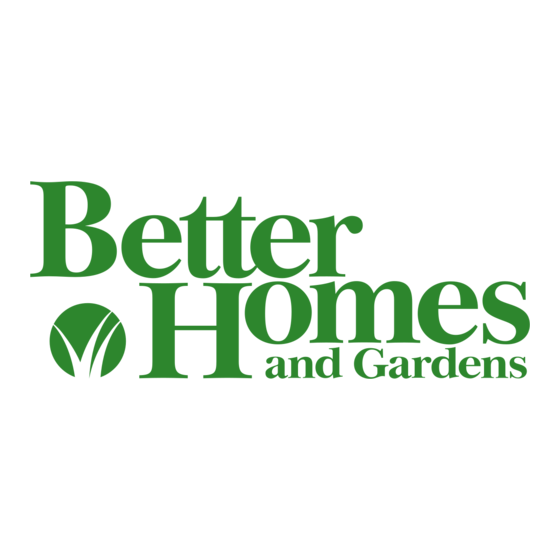 Better Homes and Gardens BH12-101-001-02 Manual Del Propietário