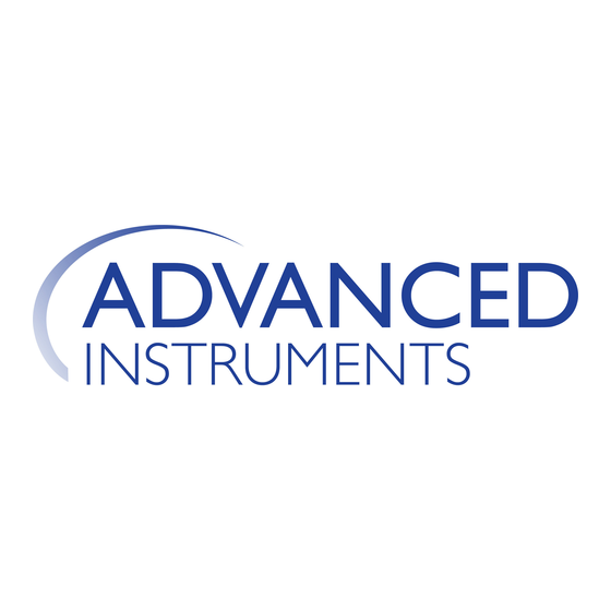 Advanced Instruments BR2 Guia Del Usuario