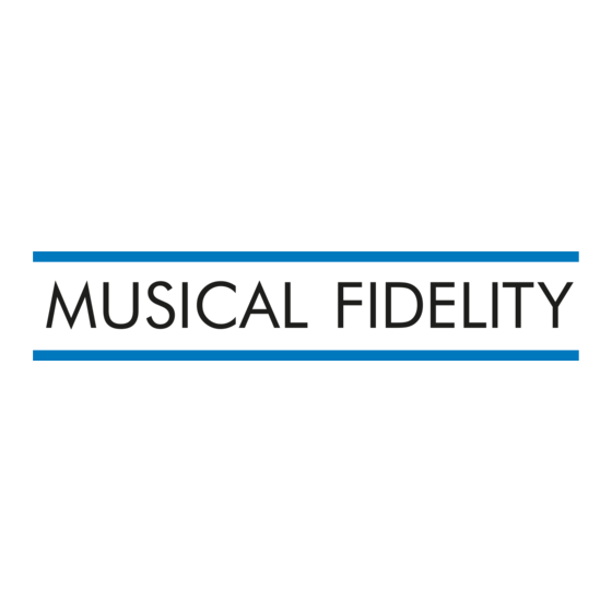 Musical Fidelity A3.5 Instrucciones De Uso