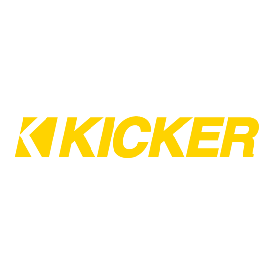 Kicker CX.4 Serie Manual Del Propietário