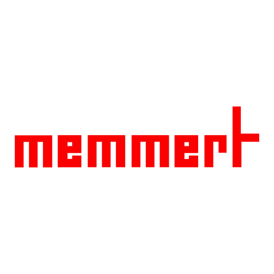 Memmert ICO Guia De Inicio Rapido