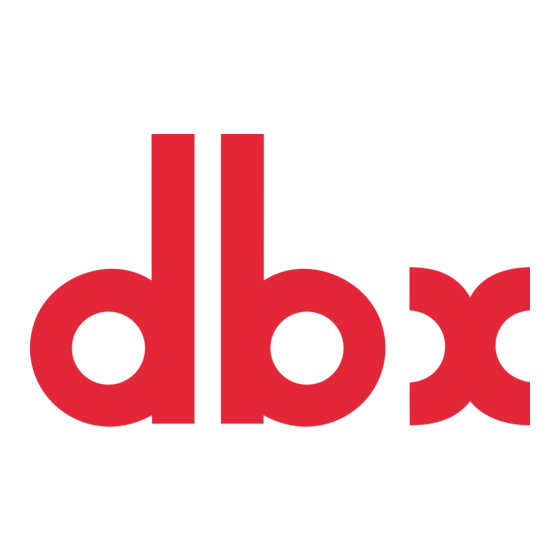 dbx DDP Manual De Operador