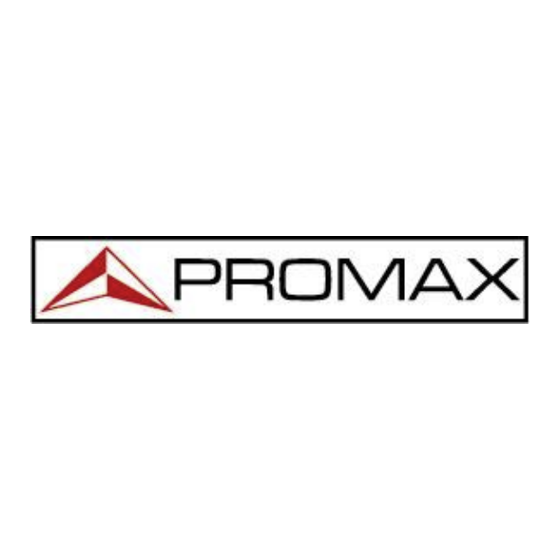 Promax TVHUNTER Guía Rápida De Utilización