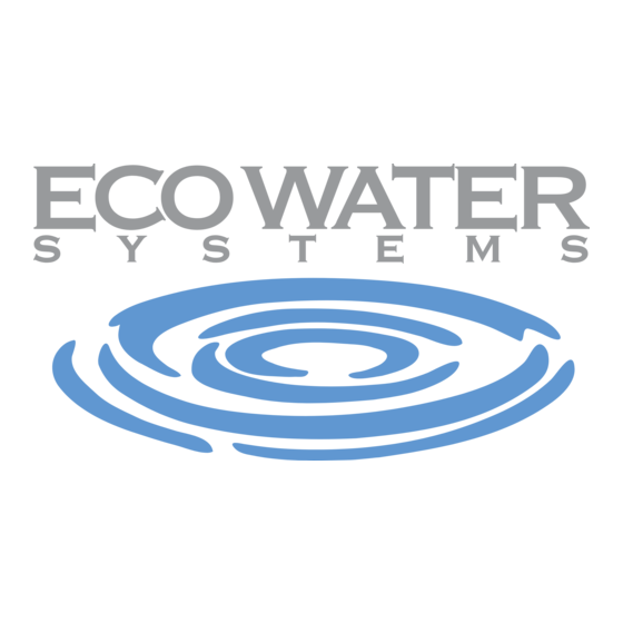 EcoWater ESD 518 Manual Del Usuario