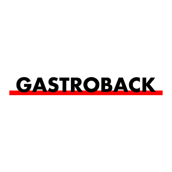 Gastroback Design Dörrautomat Natural Plus Modo De Empleo