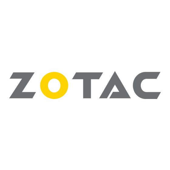 Zotac ZBOX Q Serie Guía De Arranque Rápido