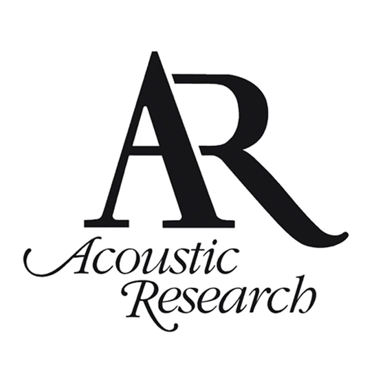 Acoustic Research PL900T Manual De Instrucciones