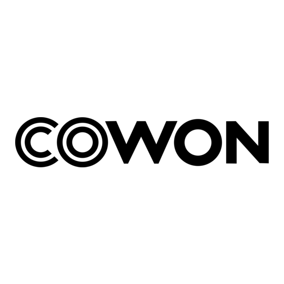 Cowon X9 Manual Del Usuario