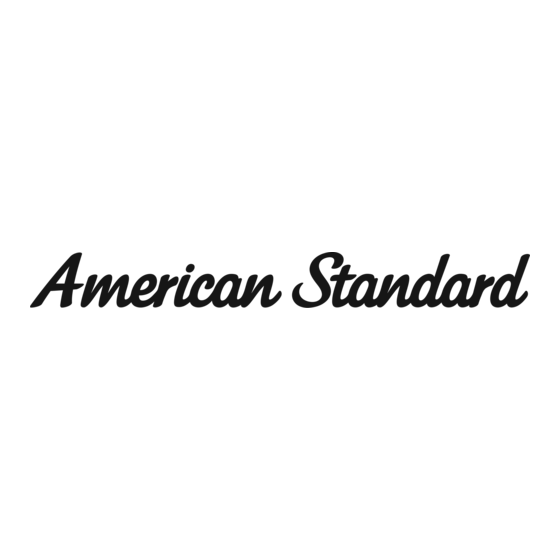 American Standard Cadet 3 Manual Del Propietário