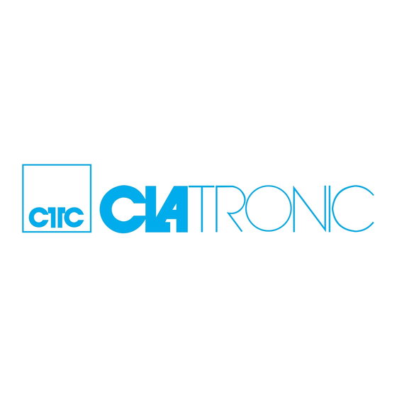 Clatronic MRC 749 P Instrucciones De Servicio