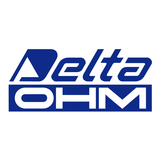 Delta OHM HD2013 Manual De Instrucciones