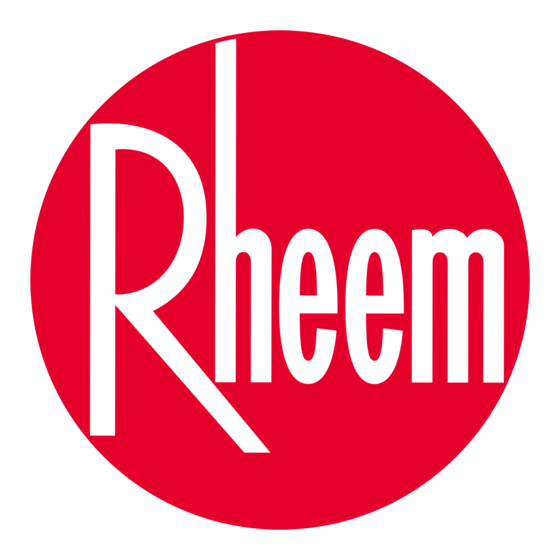 Rheem RT 10-1 Manual De Instrucciones Y Uso