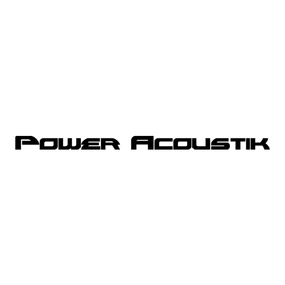 Power Acoustik HP-560SB Manual De Instrucciones