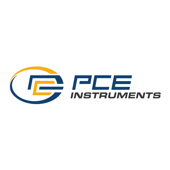 PCE Instruments PCE-BPD-P Manual De Usuario