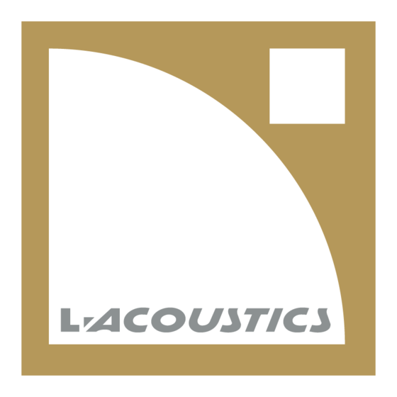 L-Acoustics LA4X Manual De Instrucciones