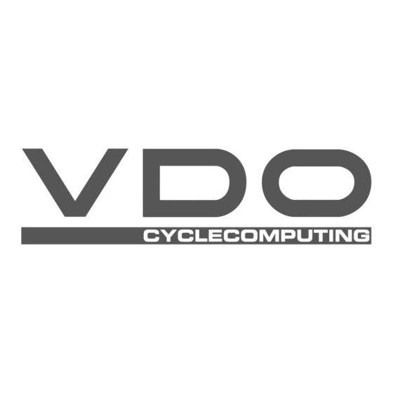 VDO Cyclecomputing M1.1 WR Manual De Instrucciones