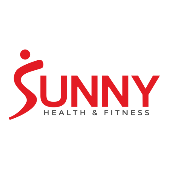 Sunny Health & Fitness SF-BH6802 Manual Del Usuario