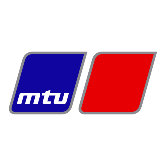 MTU 4R 1000 Instrucciones De Servicio