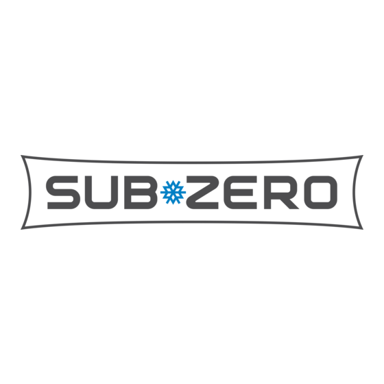 Sub-Zero DEU2450RADAL Guía De Uso Y Cuidado