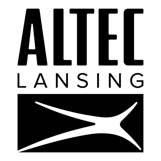 Altec Lansing 251 Guia Do Usuário