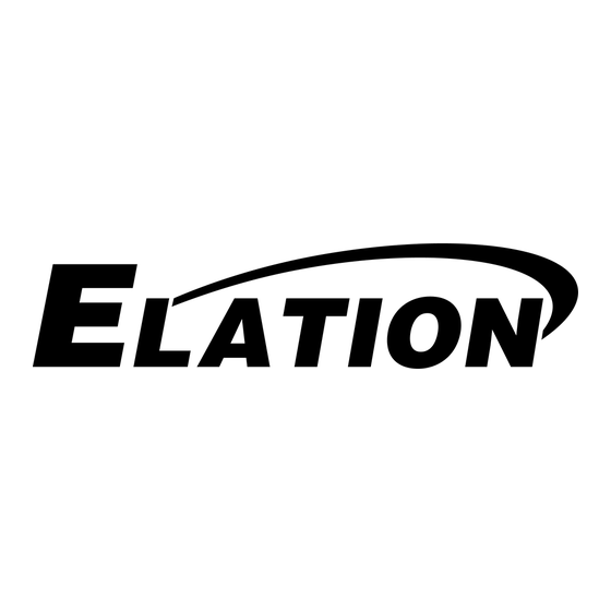 Elation DMX operator Manual Del Usario