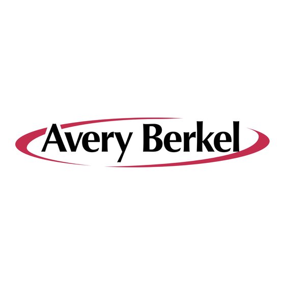 Avery Berkel M Serie Instrucciones Del Usuario