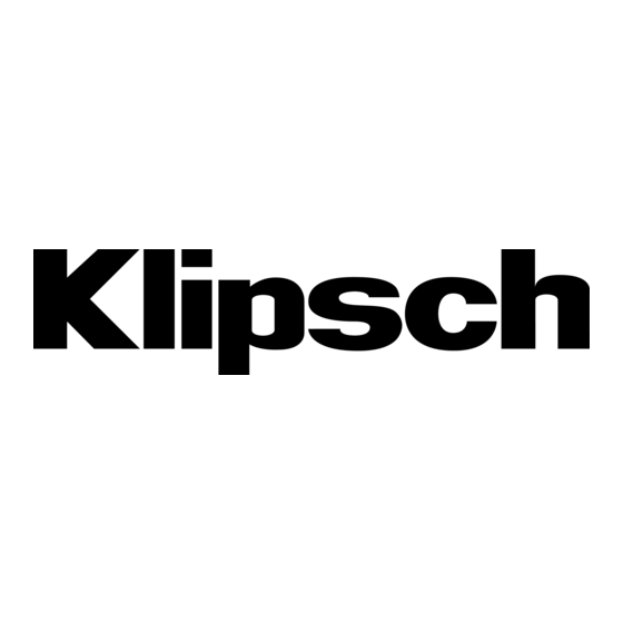 Klipsch KG-300 Manual Del Usuario